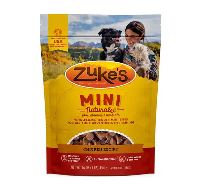 Best for Puppies: Zuke's Mini Naturals Chicken Recipe Training Dog Treats
