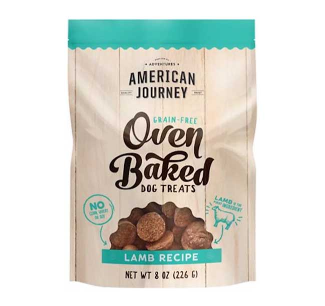 Best Overall: American Journey Lamb Recipe Grain-Free Oven Baked Crunchy Biscuit Dog Treats